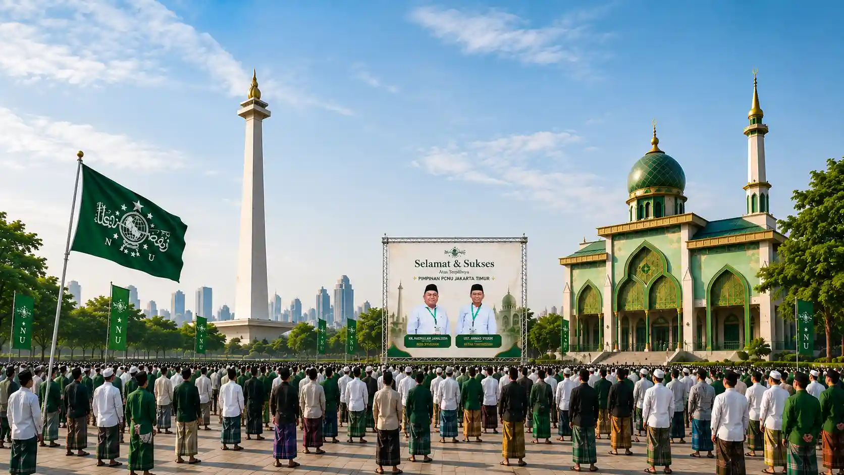 Kebersamaan pengurus dan warga PCNU Pengurus Cabang Kabupaten Pandeglang